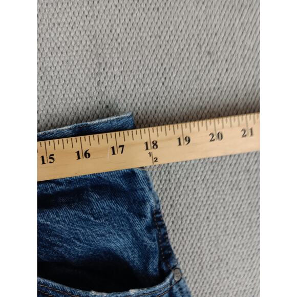 Wrangler 20X Style 22 Jeans Men's 35X37 Dark Washed Distressed Original Fit Tall - Picture 12 of 13